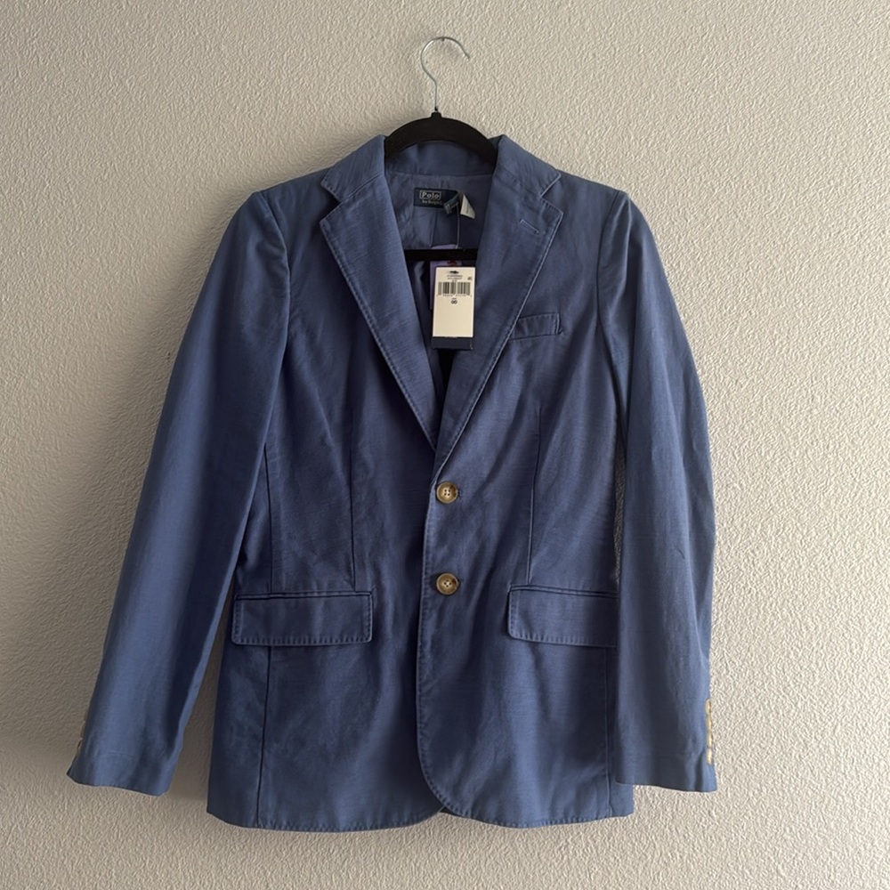 Polo Ralph Lauren Cotton Sateen Blazer size 00 brand new with tags - Picture 2 of 8